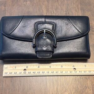 Coach Black Leather Women's wallet